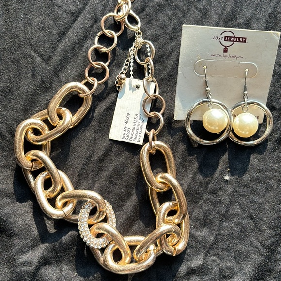 Just Jewelry New w/ tags $325 value Brackets earrings necklaces rings brooches - Picture 4 of 9